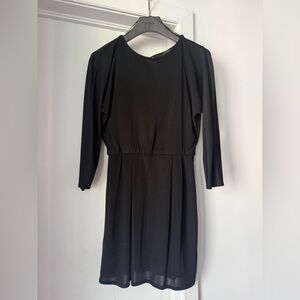 Zara mini Black Trafaluc dress - long sleeve, open back
